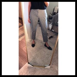 Grey and black patterned slacks